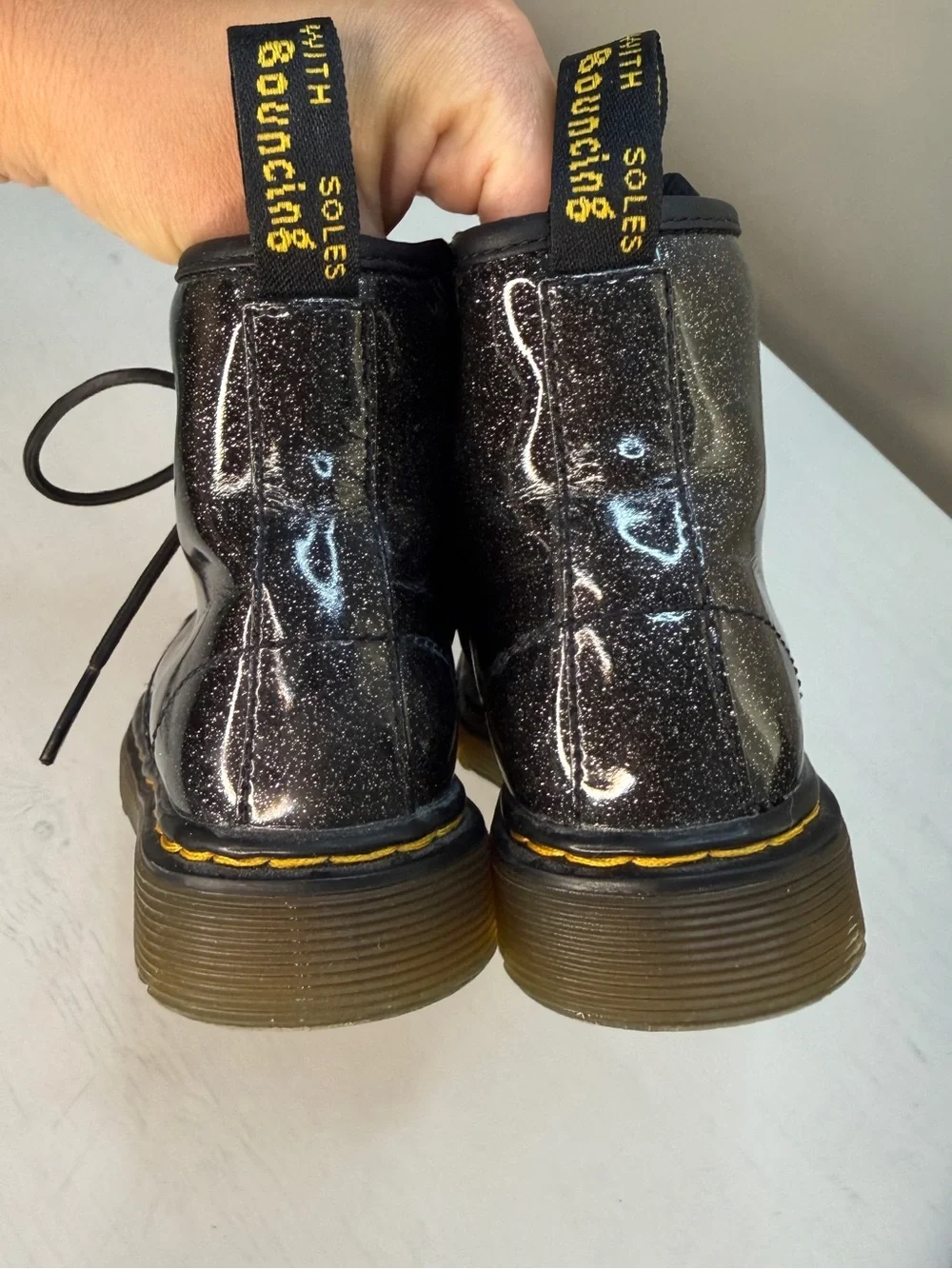 Dr Martens 1460 Sparkle Boot Kids 9